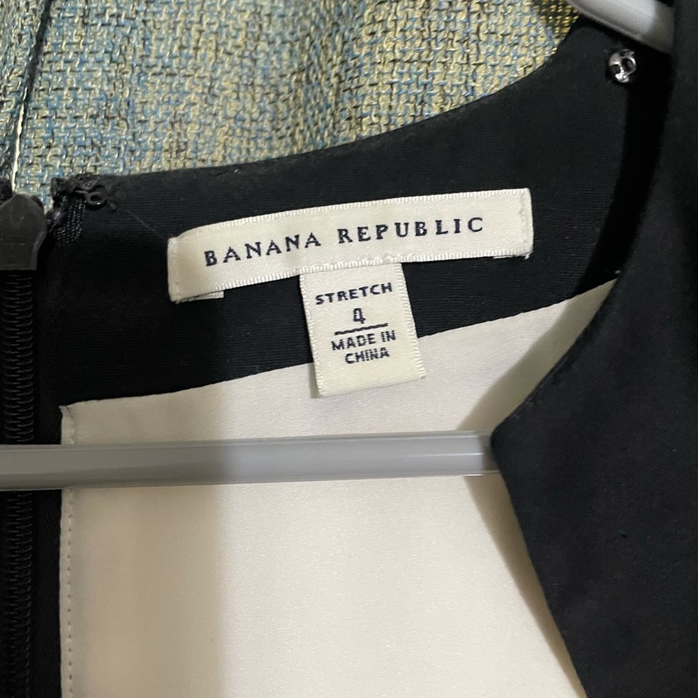 Banana Republic black and white professional dress size 4 - Picture 4 of 5